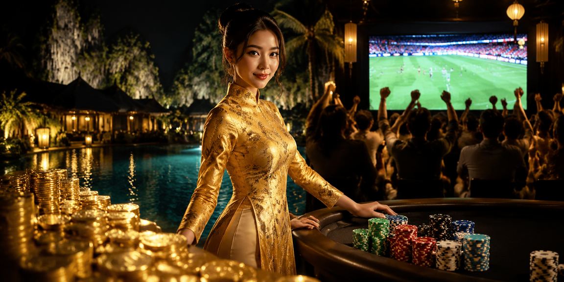 Cảnh quan Ninh Bình kết hợp hình ảnh người dùng xem kèo trực tuyến trên điện thoại